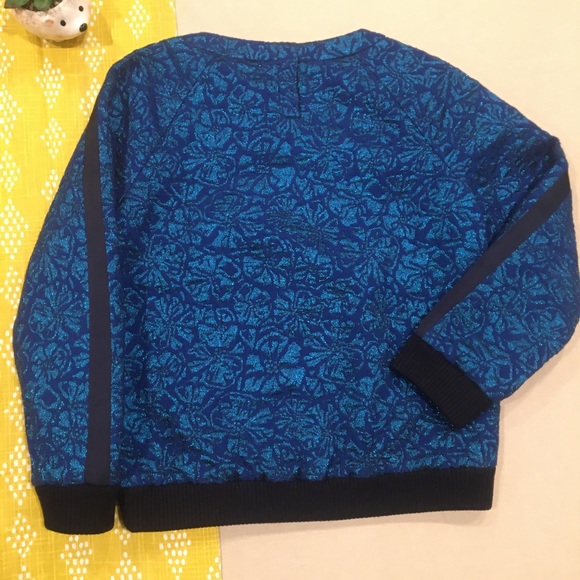 J. Crew Delphinium Jacquard Sweater- 8 - Picture 3 of 8